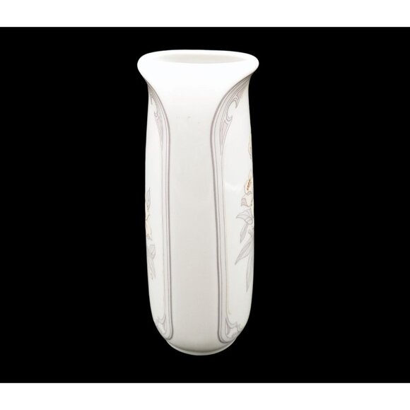 Kaiser Chantal Bud Vase Porcelain Flowers West Germany Vintage K Nossek 6" AK - Picture 8 of 16